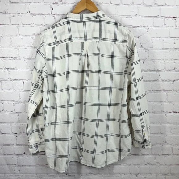 Plaid Cotton Button Down | Sz 2 - Picture 5 of 6